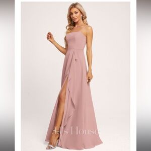 JJ’s House bridesmaid dress in Dusty Rose